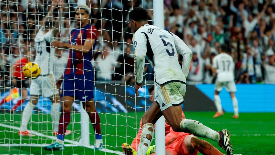 Real Madrid 3, Barcelona 2: Bellingham sentencia la Liga