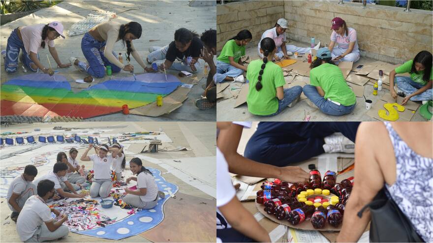 Inauguran en B/quilla la obra de arte efímero más grande de América Latina