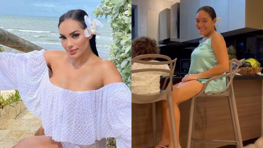 Andrea Valdiri celebró el baby shower de Kelly, la niñera de sus hijas