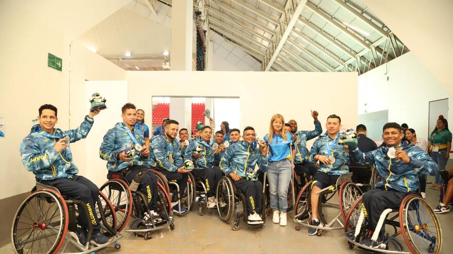 Colombia gana la medalla de plata en baloncesto de sillas de ruedas