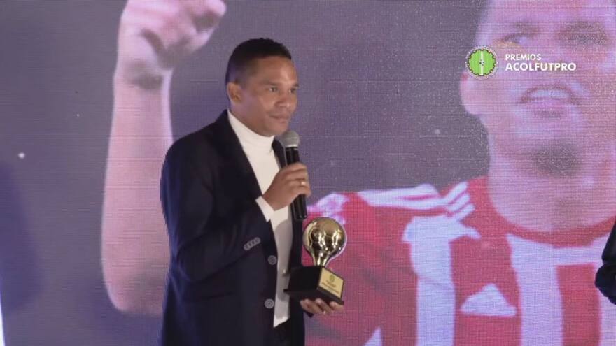 Carlos Bacca, elegido mejor jugador de la liga colombiana en 2023