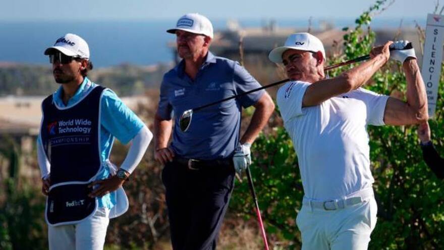 El golfista Camilo Villegas estuvo cerca del triunfo en el WWT Championship, en México