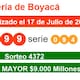 Lotería de Boyacá tiene ganador, pero no aparece: es de $9.000 millones