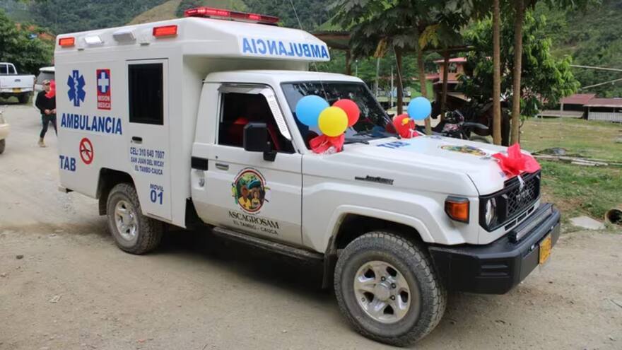 Mindefensa rechaza 'donación' de ambulancia por parte del EMC en Cauca