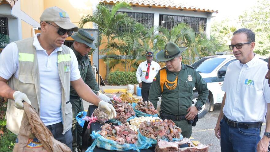Bolívar: decomisan carne de animales silvestres en Bazurto, Cartagena