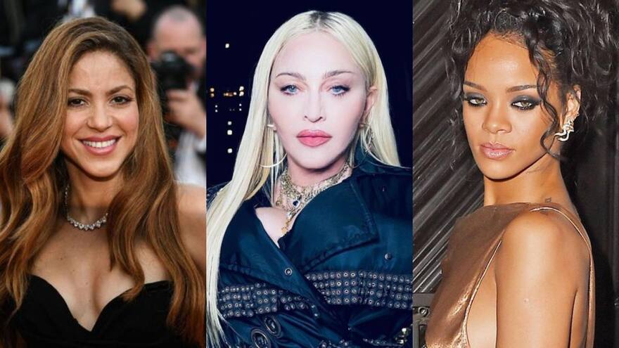 Shakira, Madonna y Rihanna en lista de las mujeres más ricas a nivel mundial