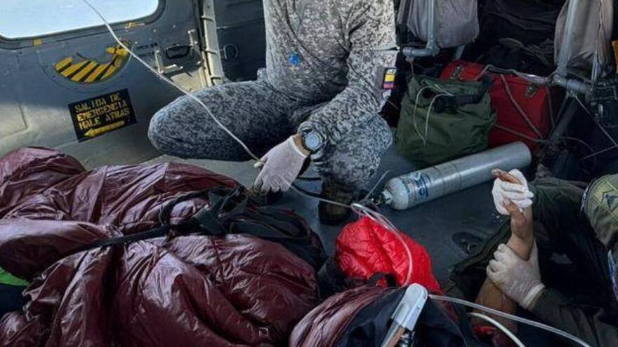 Rescatan a montañista que sufrió accidente en la Sierra Nevada