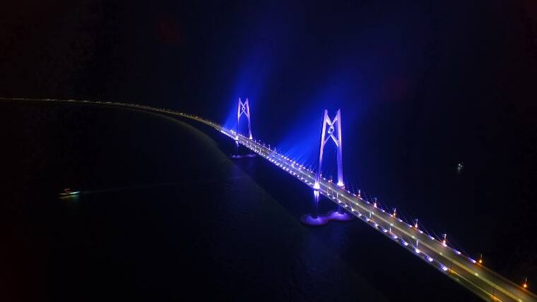 CHINA-HONG KONG-ZHUHAI-MACAO BRIDGE-CONSTRUCTION (CN)