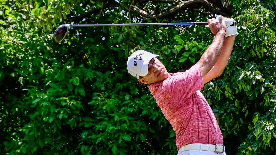 David Vanegas ya lidera el Abierto de Colombia de Golf