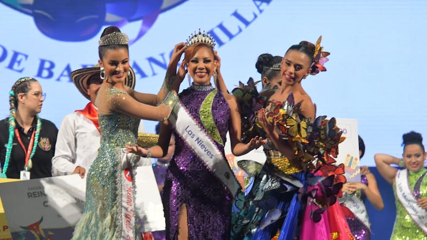 Carnaval: Las Nieves se coronó como nueva Reina Popular de Barranquilla