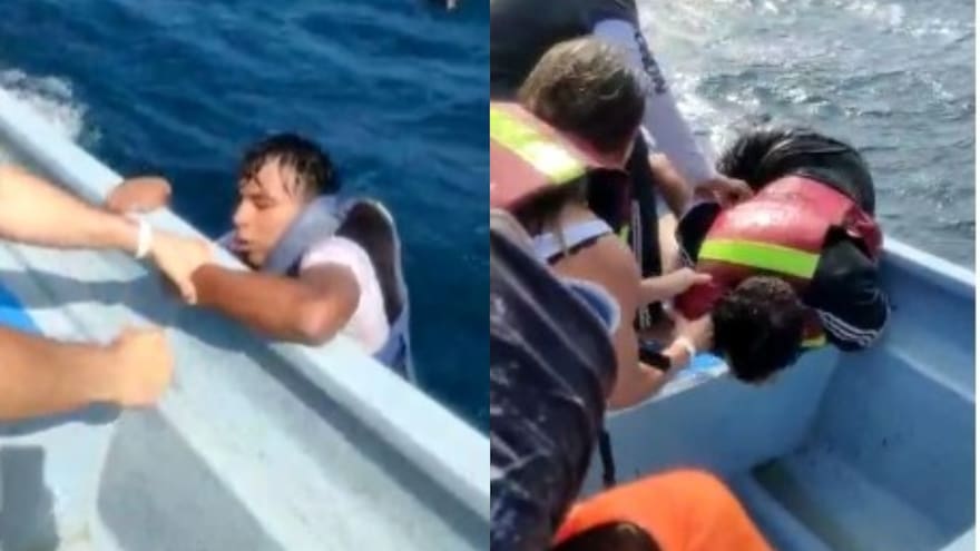 Así fue el angustioso rescate de personas que cayeron de lancha en Tayrona