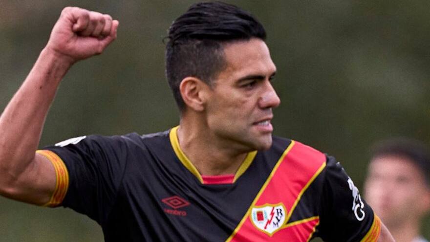 Falcao ‘levanta la voz’: marcó doblete en triunfo del Rayo en la Copa del Rey