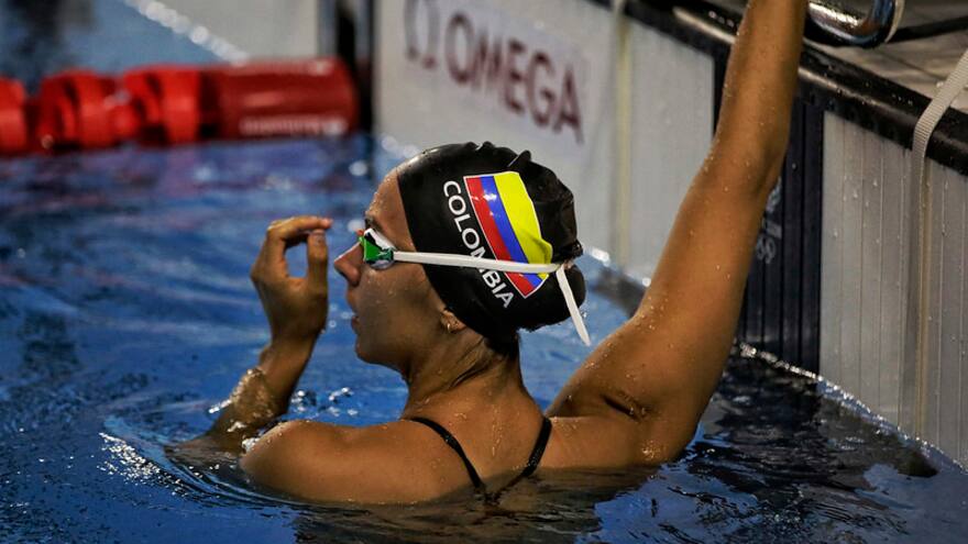 Arcila ganó su serie, pero no alcanzó para avanzar a semifinales de natación