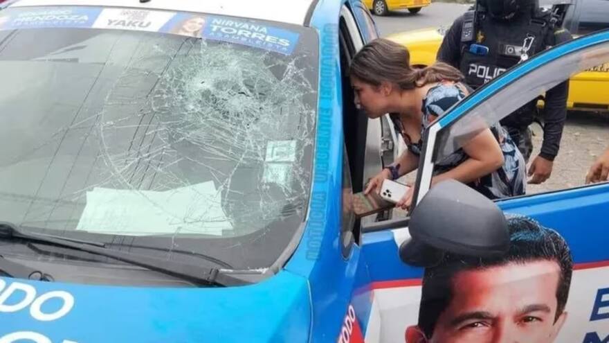 Atacan a candidata a Asamblea de Ecuador luego de crimen de Villavicencio