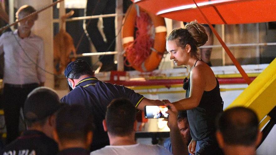 La capitana del ‘Sea-Watch 3’, Carola Rackete, nuevamente ante la Justicia en Italia