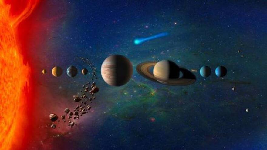 El Sistema Solar se formó en dos etapas, según un estudio