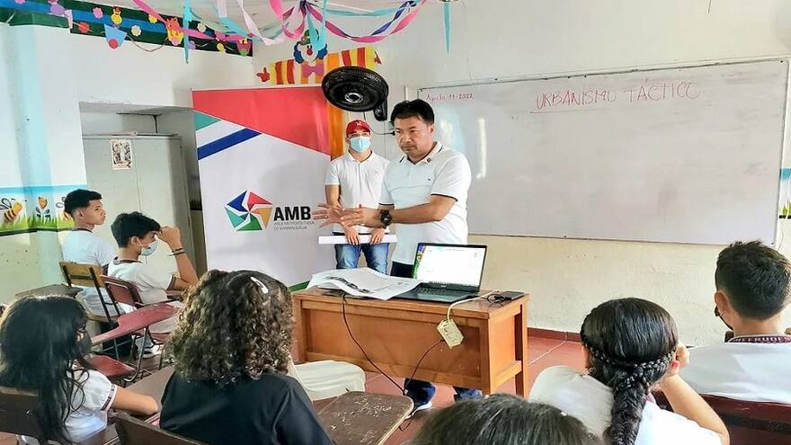 Estudiantes de Galapa se preparan para intervención de espacios públicos
