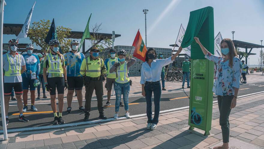 Barranquilla ya cuenta con su primer contador de bicicletas
