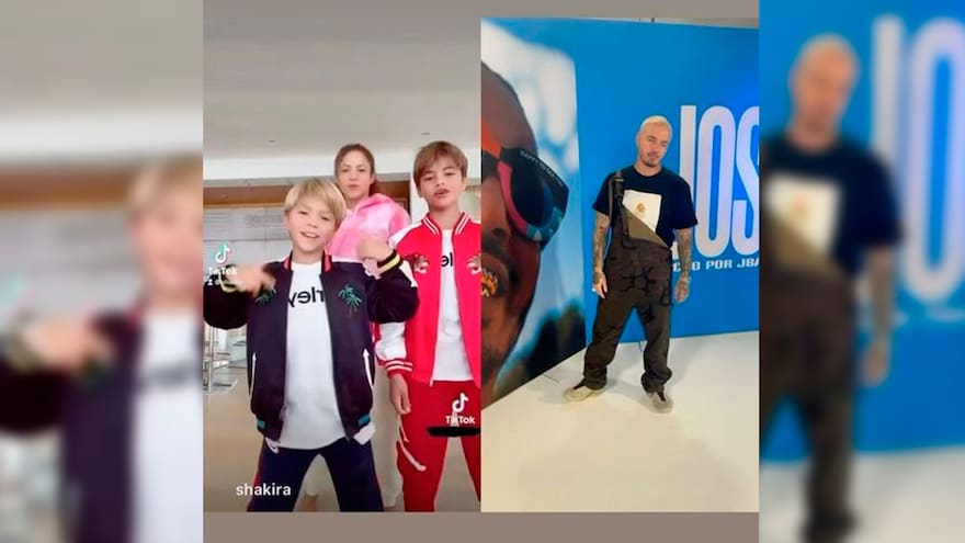 J Balvin se unió con Shakira e hijos para bailar ‘In Da Getto’