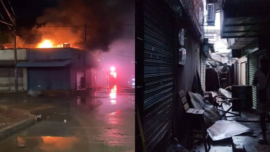 Incendio afectó varios locales comerciales en Maicao, La Guajira: esto se sabe