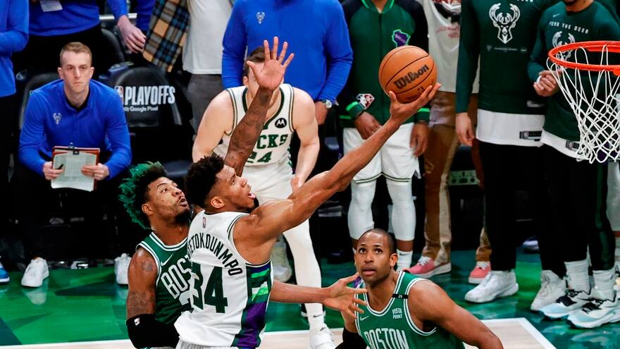 Antetokounmpo impone su ley y le da el 2-1 a los Bucks ante Celtics