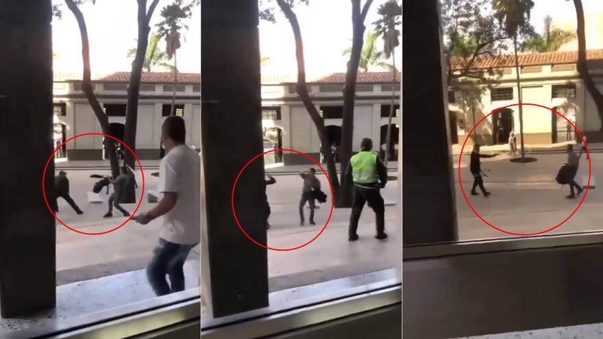 Bebé de 4 meses habría resultado herida en enfrentamiento de un policía con un hombre frente al Palacio de Justicia de Medellín