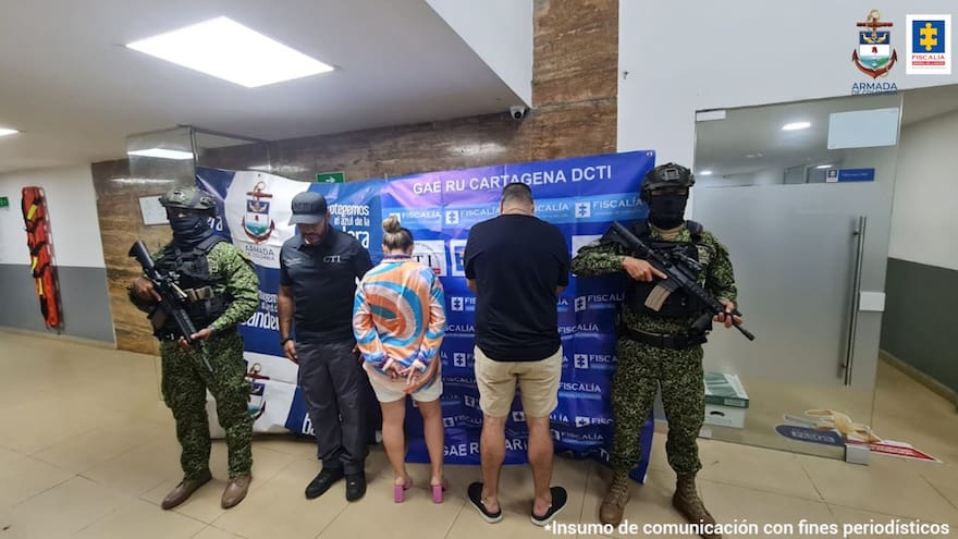 Cae pareja señalada de sacar cocaína por Puerto Colombia hacia Centroamérica