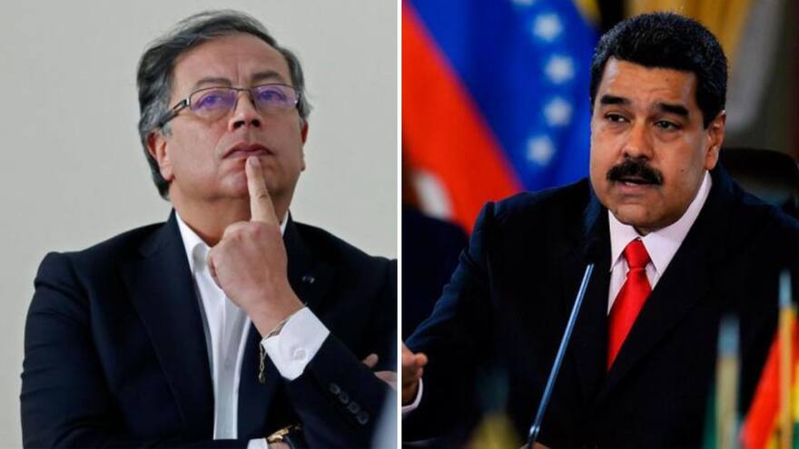 'No hay izquierda cobarde': Petro a Maduro