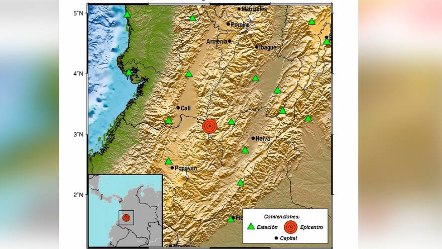 Temblor de 4,3 grados de magnitud se sintió en Tolima