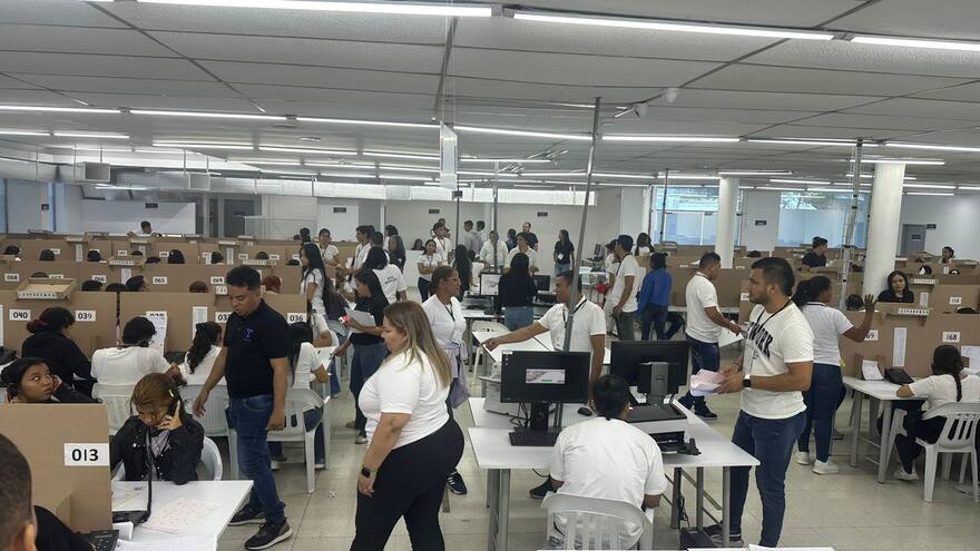 Registraduría Nacional realiza simulacro de preconteo de votos en el Cesar
