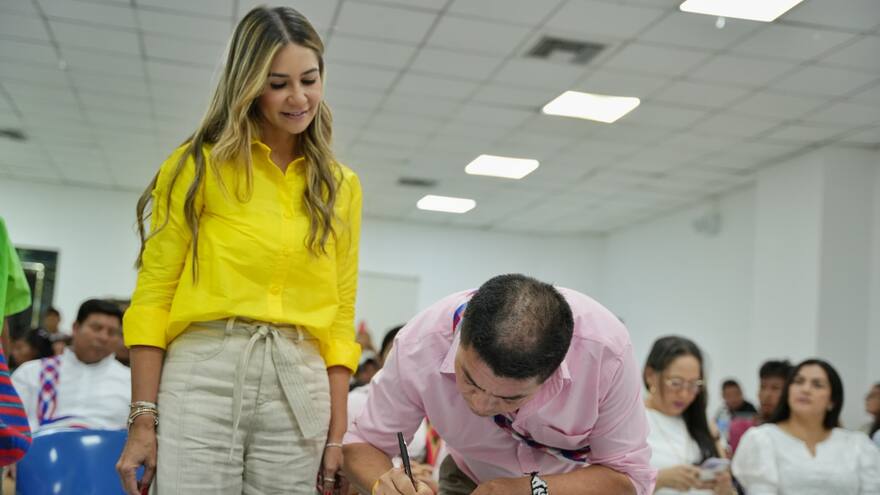 Firman convenio de educación para niños yukpas del Cesar