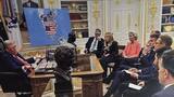 Venezuela tilda de “fake” el mapa compartido por Trump con bandera estadounidense