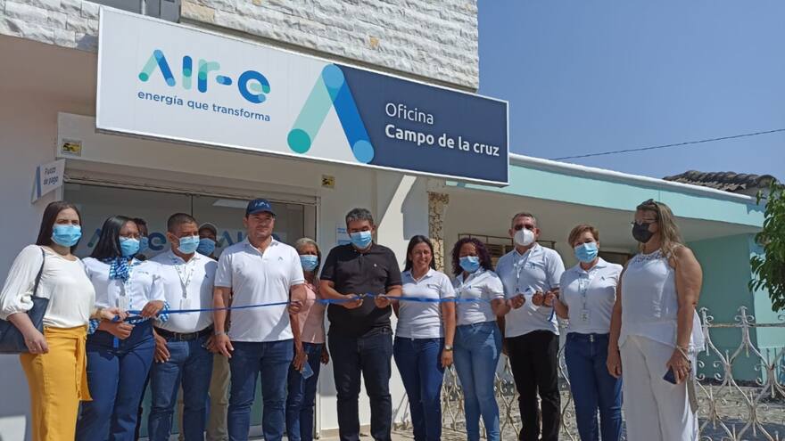En el Municipio de Campo de la Cruz se inauguró punto de servicio de air-e
