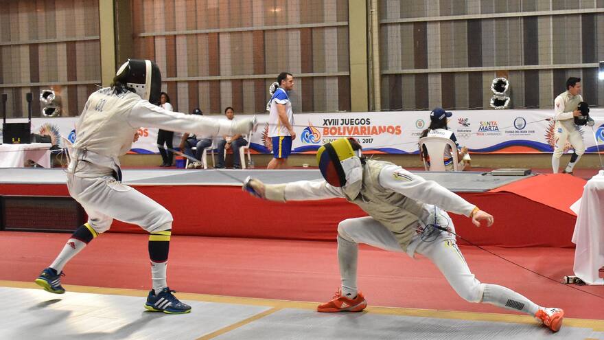 Daniel Sconzo no pudo en esgrima