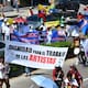 La marcha del Día del Trabajo en Barranquilla concluyó entre reclamos laborales y conmemoraciones