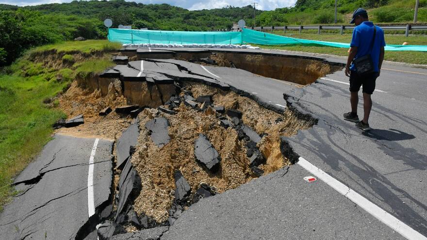 Activan comité del riesgo por desplome en tramo de Vía al Mar