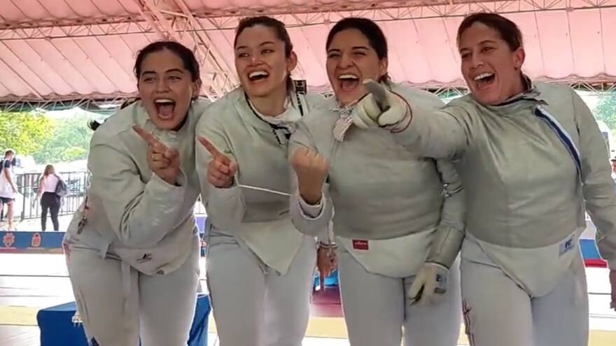 ¡Atención! Oro histórico para Colombia en sable femenino