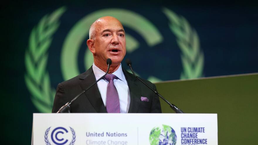 COP26: Jeff Bezos prometió US $2.000 millones para combatir el cambio climático