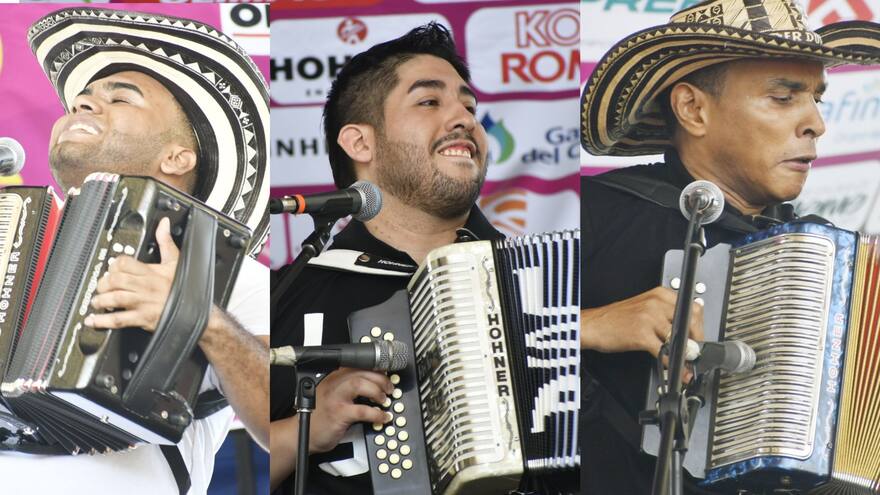 El duelo entre los gallos del acordeón está caliente