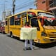 Cinco empresas de buses protestan por no renovación de tarjetas de operación