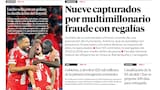 Nueve capturados por multimillonario fraude con regalías