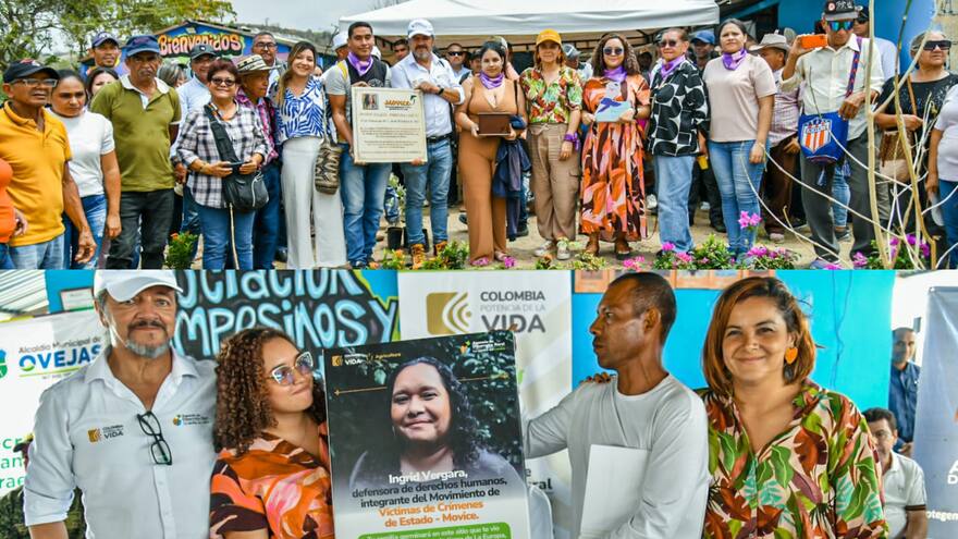 Sucre: rinden homenaje póstumo a la líder sucreña Íngrid Vergara en Ovejas