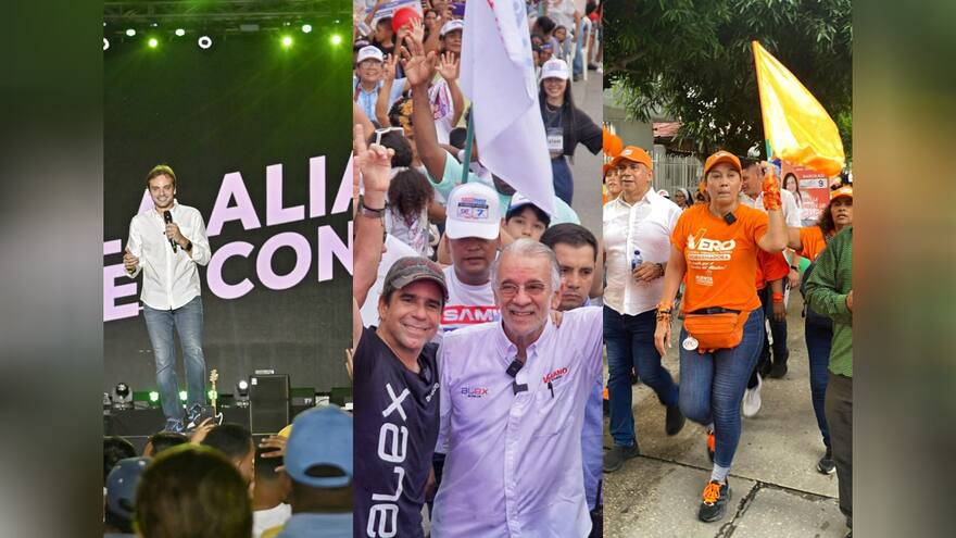 Cierres de campaña de los candidatos en el Atlántico