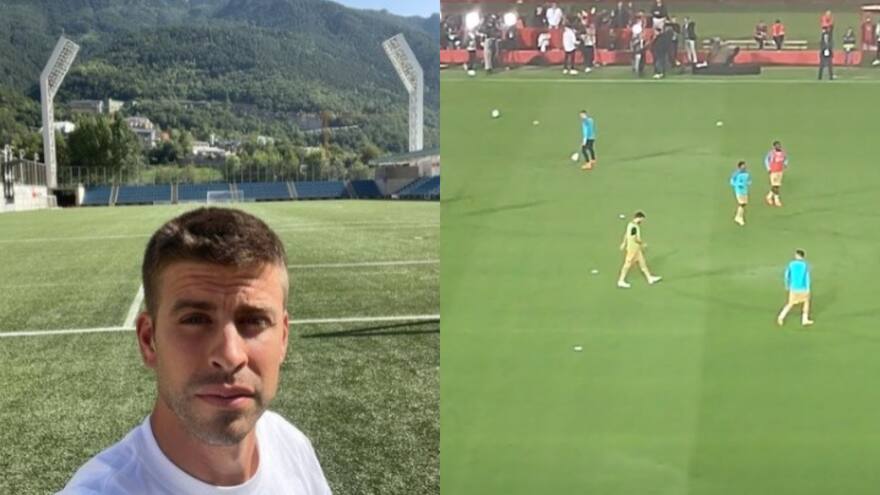 Shakira y Piqué: al jugador le pusieron la música de la barranquillera en partido del Barcelona e hizo gestos de sufrimiento