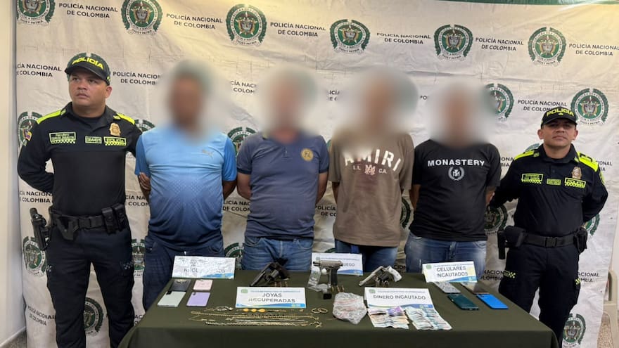 Capturan a alias Mono Celino y tres cómplices señalados de robar viviendas en el norte de Barranquilla