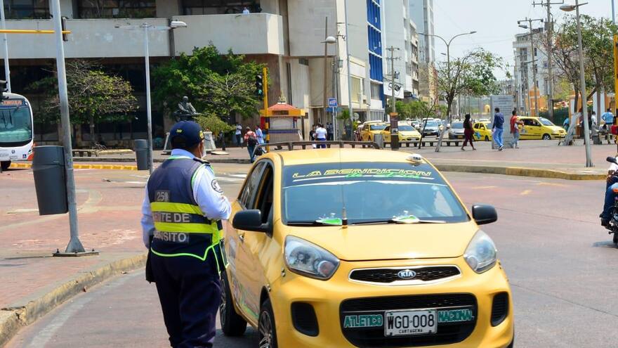 Este es el nuevo pico y placa para particulares y taxis en Cartagena