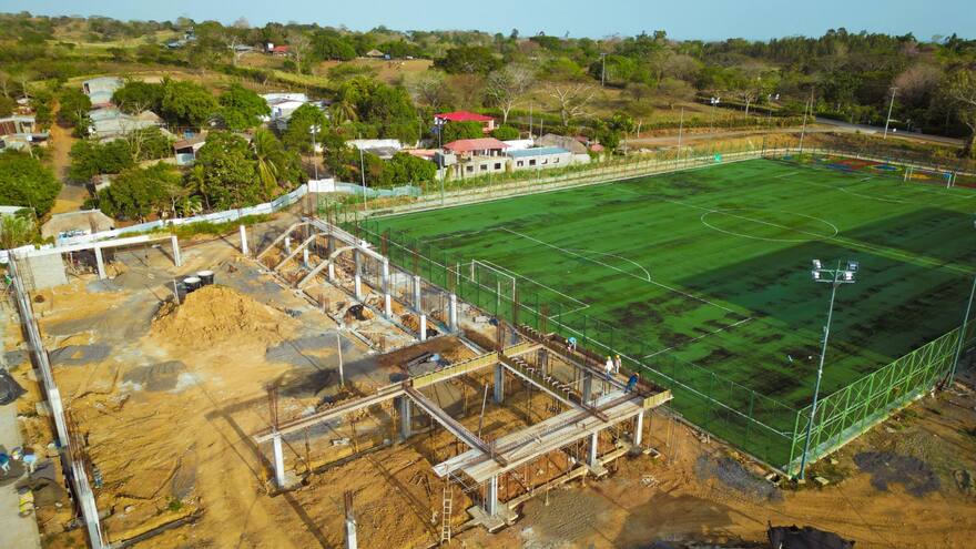 El complejo deportivo de Lorica, Córdoba, tiene un avance del 95%