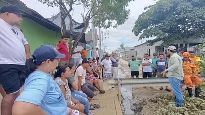 Las lluvias intensas del sábado causaron afectaciones en 44 barrios de Montería