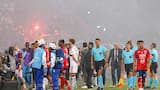 113 sillas dañadas, 9 detenidos y un menor aprendido, el balance de los disturbios durante el partido Medellín Vs. Flamengo