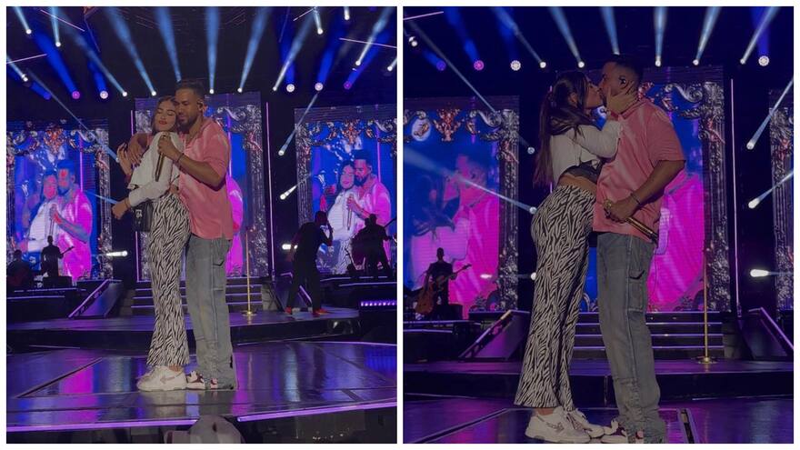 Video: Hija de Marío Alberto Yepes besó en el escenario a Romeo Santos durante concierto en Cali